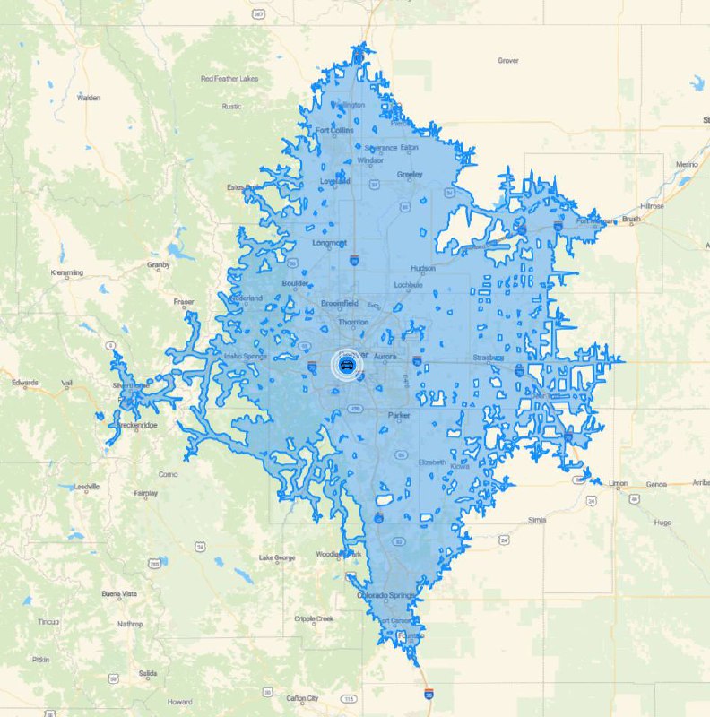 service area map - Denver Front Range Colorado vinyl installation coverage